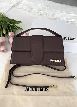 Jacquemus chocolate gold 23,5х13х6,5