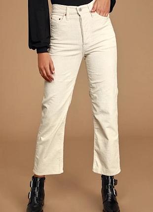 Вельветові брюки levi’s оригінал жіночі беж