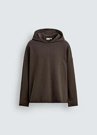 Худи свободного кроя с капюшоном zara
