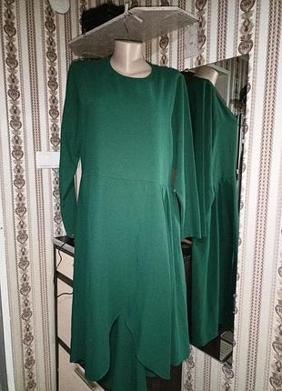 Нарядное платье изумрудного цвета, размер 50-52