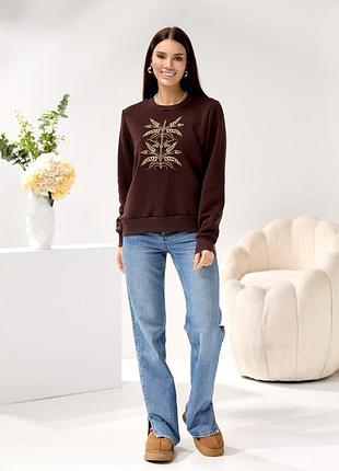 Дивовижний вишитий  жіночий світшот