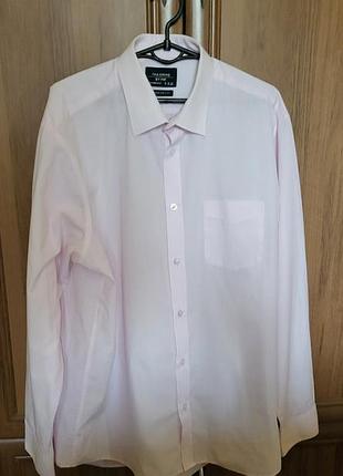 Рубашка нежно розовая 48-50 читайте описание