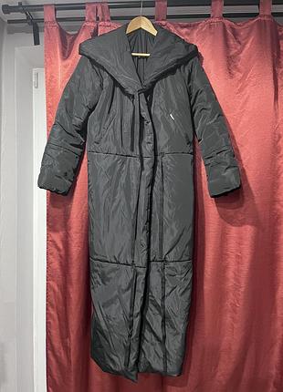 Зимовий  пуховик в пол