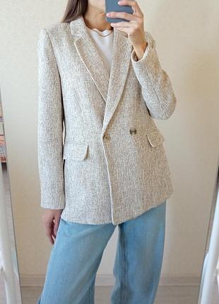 Твидовый пиджак h&amp;m