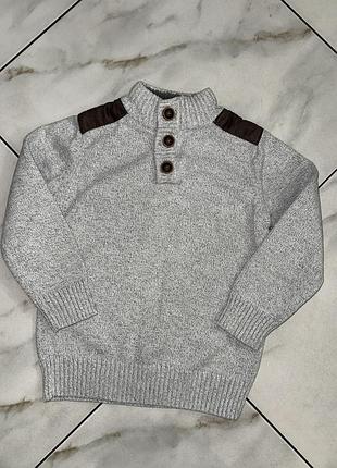 Коттоновый зимний вязанный свитер кофта palomino 3-4 года (98-104 см)