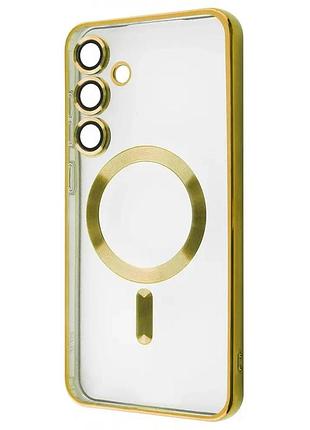 Чохол wave metal color case with magnetic ring samsung galaxy s25 fe gold