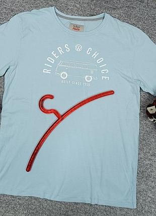 Футболка vanone classic cars volkswagen official размер l голубой цвет