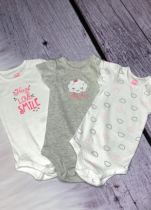 Боді на дівчинку без рукавів набір бодиков боді 68 розмір футболка