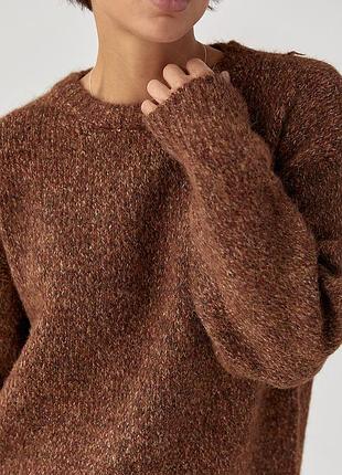 Вʼязана кофта меланж 3