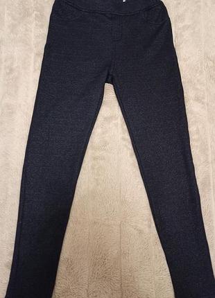 Теплые зимние брюки лосины на меху для девочки на рост 140-146 см🌹