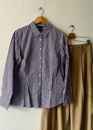 Котонова сорочка в клітинку tommy hilfiger