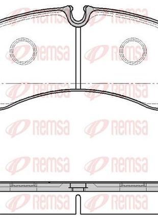 Колодки тормозные дисковые (комплект 4 шт) задн mb sprinter 5-t фургон (b907) 516 cdi (907.653, 907.655, 907.6