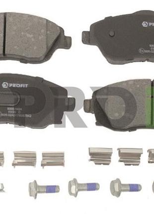 Колодки тормозные дисковые передн opel combo tour 1.3 2001.10-2011.12 pr 5000-1424