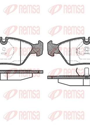 Колодки тормозные дисковые передн bmw 5 (e28) 2.5 1981.05-1987.12 rs 0139.00