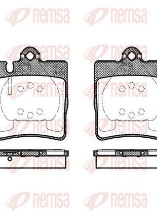 Колодки тормозные дисковые задн mb c-class купе (cl203) 2.0 2001.03-2011.06 rs 0709.10