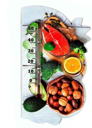 Термометр фрукты (на магните), рыба, качество жизни тм стеклоприпор