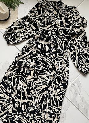 Сукня міді в принт