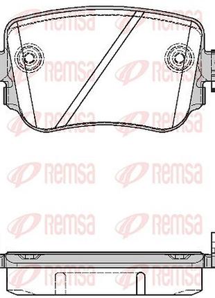 Колодки тормозные дисковые задн skoda octavia iii combi (5e5, 5e6) 1.4 2012.11-2020.10 rs 1549.08