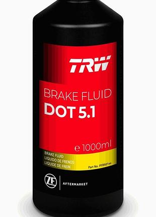 Жидкость тормозная dot 5.1 1л dot5.1 1l точка кипіння 260°c tw pfb501se