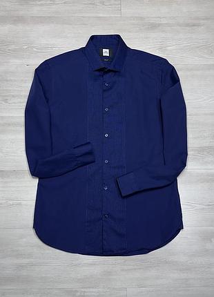 Moss london фірмова чоловіча темно-синя сорочка оригінал