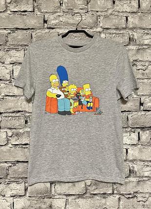 Женская футболка the simpsons merch family comics mult film matt groening mtv майка повседневная симпсоны семья мерч принт print мультфильм south park