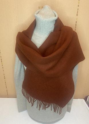 Шарф your sixth sense из 100% новой шерсти таракотовый