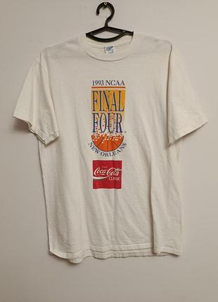 Винтажная футболка 1993 ncaa final four new orleans coca-cola classic (сша)