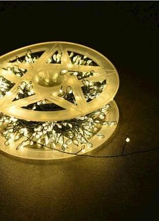 Гирлянда-роса 600 led золотой 20м usb пульт тм tlt