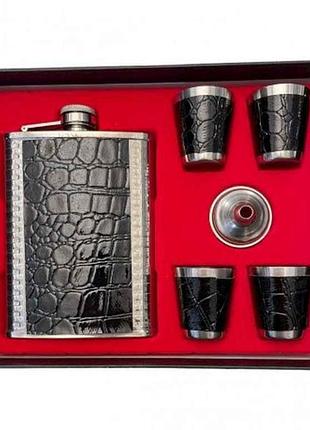 Набор подарочный (фляга 235мл, 4 рюмки 30мл, лейка) украина sf-1-2194 тм prc