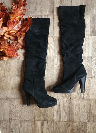 Итальянские зимние сапоги - ботфорты