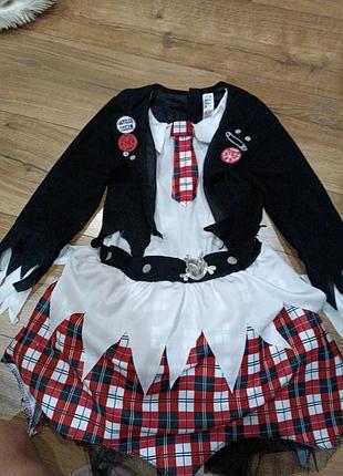 Карнавальное платье пират пиратка качушка 9-10 лет