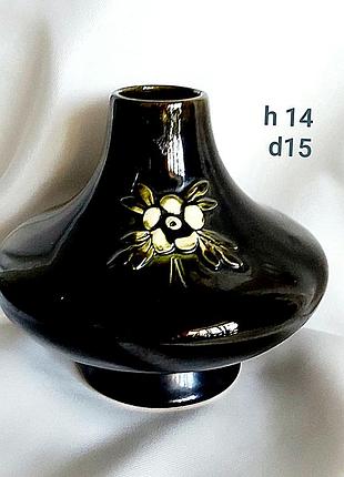 Ваза майолика винтаж керамическая винтажная