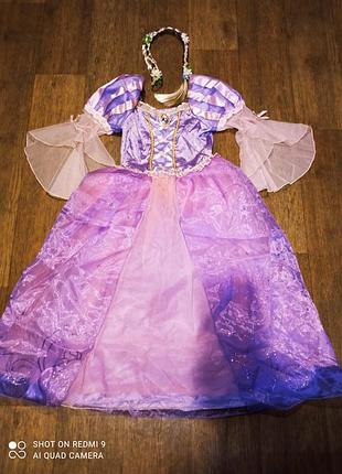 Костюм, платье принцесса рапунцель, дисней