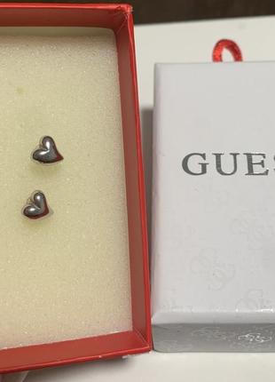 Серьги гвоздики guess original1 фото