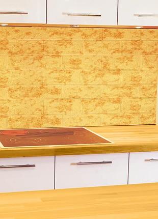 Декоративная 3d панель гибкая, стеновая 10 шт., коричневая, 70х77