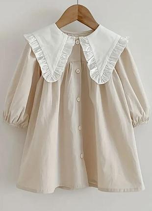 Сукня бавовняна з комірцем ,zara