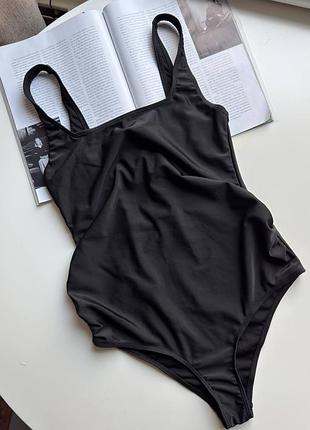 1560 жіночий чорний суцільний купальник для вагітних