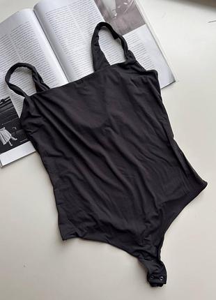 1401 женское черное боди second skin