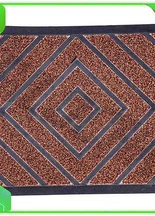 Ve коврик противоскользящий пвх коричневый new version 75×45 см для входной двери универсальный ковер n6w_ver