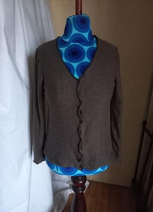 Кардиган шоколадного цвета 48 размер zara