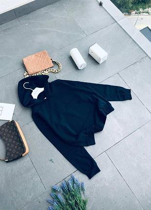 Худи на флисе с этикеткой