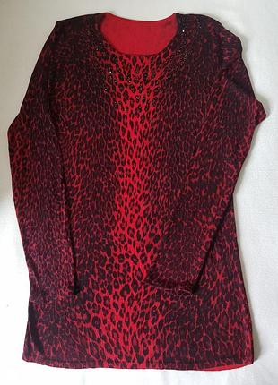 Трикотажное платье, или можно чувствовать, как удлиненную блузу, нежная ткань, приятная на ощупь