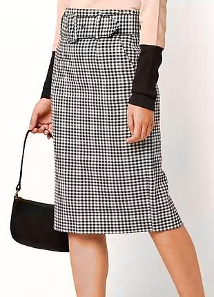 Спідниця-олівець в клітинку