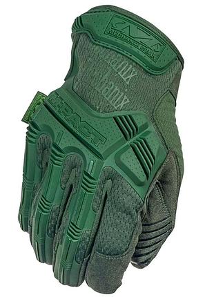 Тактичні рукавиці mechanix wear m-pact, olive green, l