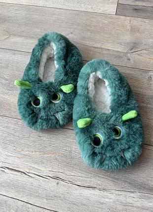 Домашні легкі тапочки капці на тканинній підошві монстри