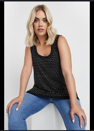 Топ туника в пайетки, металлические, очень яркие, плотная ткань р.22/24