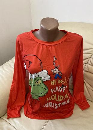 Продам кофту ( унісекс) з новорічно-різдвяним принтом
