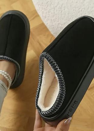 Теплые зимние тапочки, мягкие и утепленные, унисекс.  39 размер