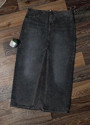 Джинсовая юбка h&amp;m
