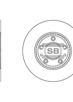 Диск тормозной передн mazda 6 ліфтбек (gg) 2.0 2002.06-2008.12 hq sd4406